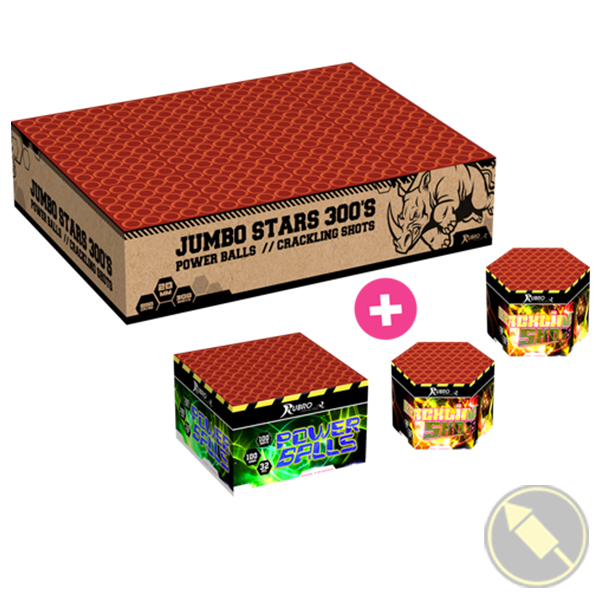 Jumbo Stars + Powerballs + Cracklingshots