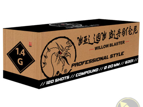 Willow Blaster van GBV Weco uit de Professional Style Collectie bevat 120 schoten en 936 Gram